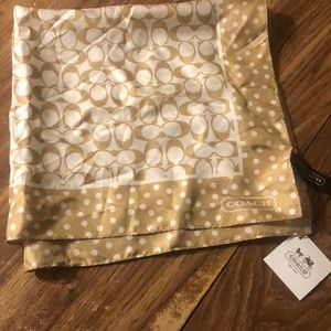 NWT Coach silk scarf